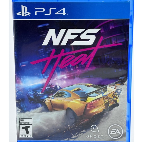 Need For Speed Heat PS4 Game Playstation 4 Racing Adventure Teen ESRB Rated - Picture 1 of 6